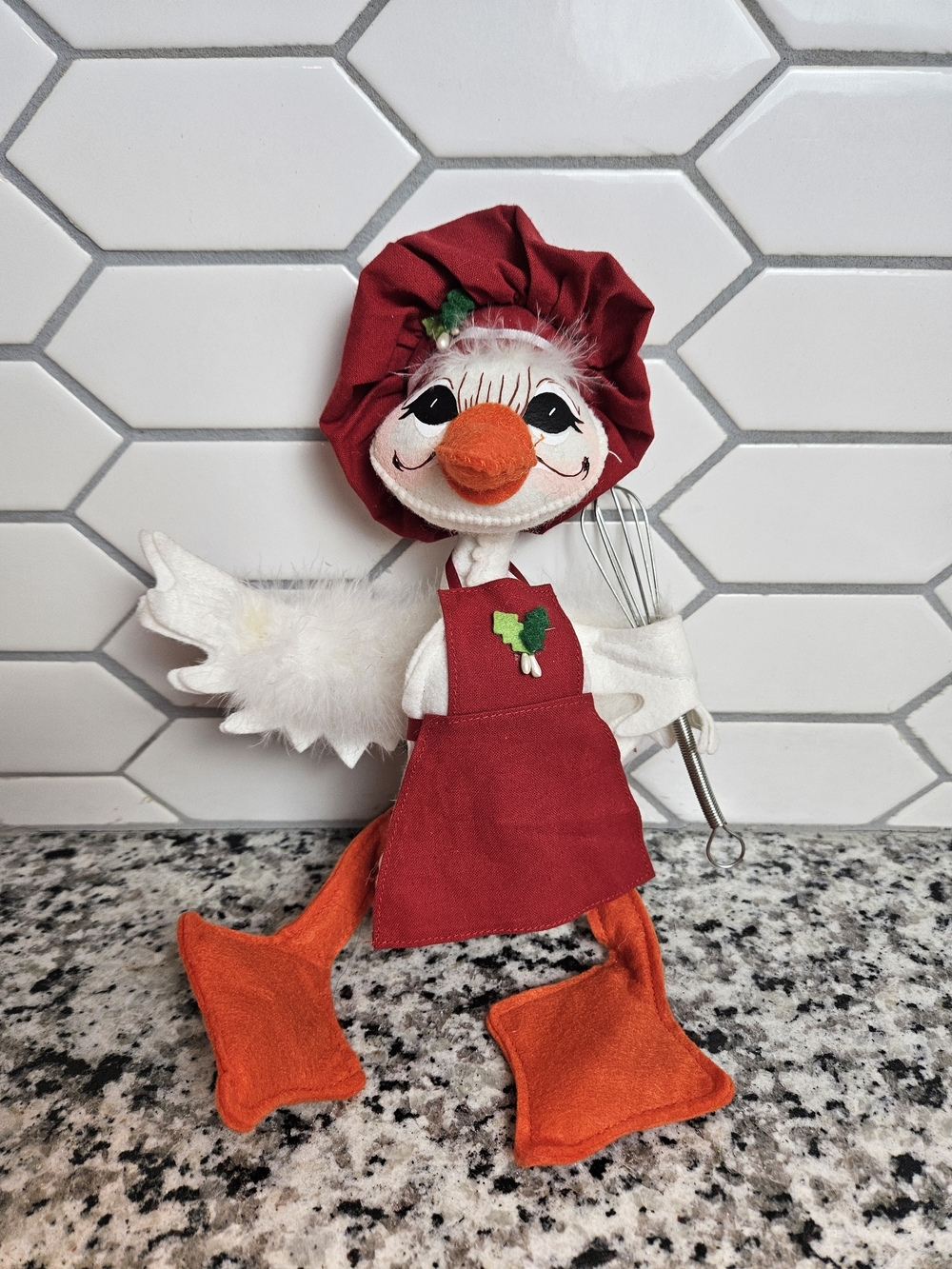 Annalee Doll Chef Duck Goose Christmas Holiday 2014